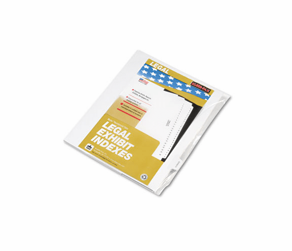 KLF91858 90000 Series Legal Exhibit Index Dividers, 1/10 Cut Tab, "Exhibit H", 25/Pack By KLEER-FAX