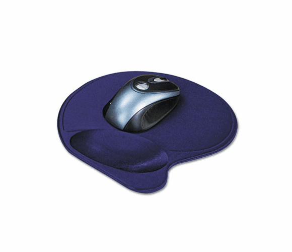 KMW57803 Wrist Pillow Extra-Cushioned Mouse Pad, Nonskid Base, 8 x 11, Blue By ACCO BRANDS, INC.