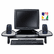 KMW60046 Flat Panel Monitor Station, 22 3/4 x 12 1/4 x 2 1/2 to 4 1/2, Black By ACCO BRANDS, INC.