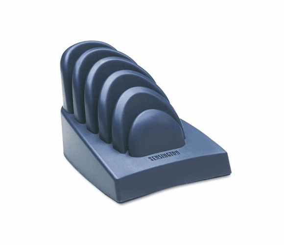 KMW62061 InSight Priority Puck Five-Slot Desktop Copyholder, Plastic, Dark Blue/Gray By ACCO BRANDS, INC.