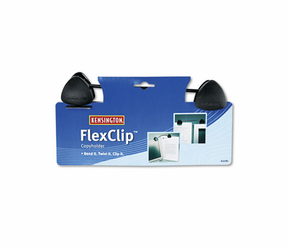 KMW62081 FlexClip Gooseneck Copyholder, Monitor/Laptop Mount, Black By ACCO BRANDS, INC.
