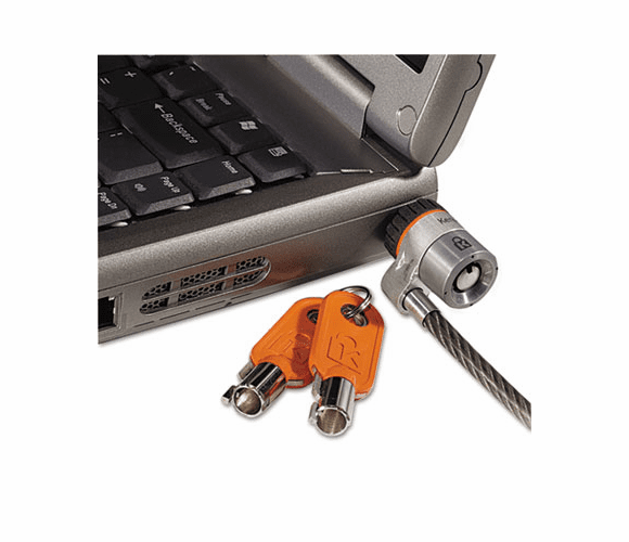 KMW64068 Laptop Computer Microsaver Security Cable w/Lock, White Cable, Two Keys By KENSINGTON
