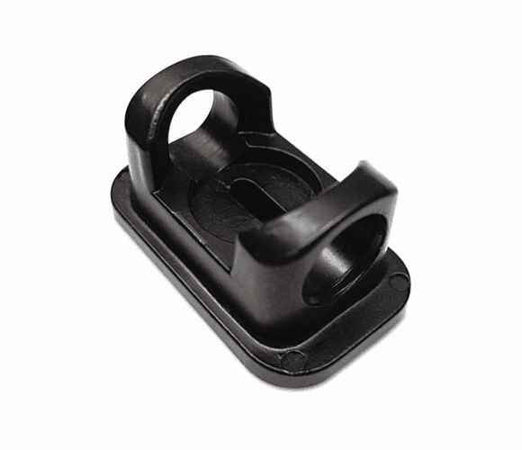 KMW67715 Mini Plate Anchor, Stainless Steel, 1 1/2" W x 7/8" H, Black, Adhesive Backing By ACCO BRANDS, INC.