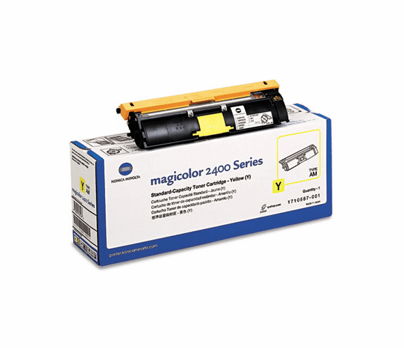 KNM1710587001 1710587001 Toner, 1500 Page-Yield, Yellow By QMS