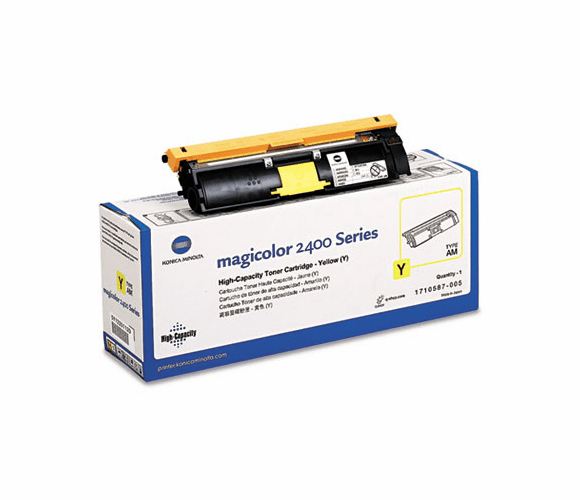 KNM1710587005 1710587005 High-Yield Toner, 4500 Page-Yield, Yellow By QMS