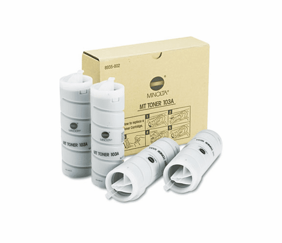 KNM8935802 8935802 Toner Bottle, 6000 Page Yield, 4/Box, Black By MINOLTA CAMERA CO. LTD.