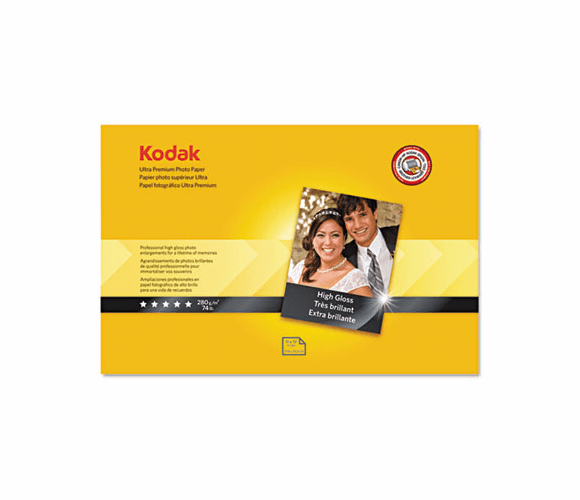 KOD1760909 Ultra Premium Photo Paper, 76 lbs., High-Gloss, 11 x 17, 20 Sheets/Pack By KODAK, EASTMAN, CO.
