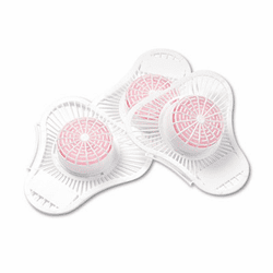 KRSPBS Urinal Screens w/Deodorizer Block, Cherry Fragrance, 12 Screens/Box By KRYSTAL