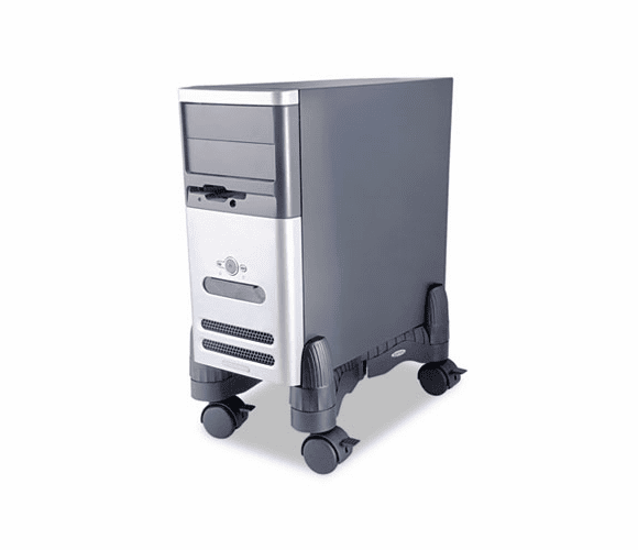 KTKCS200B Mobile CPU Stand, 4-1/2w x 16d x 7h, Black By KANTEK INC.