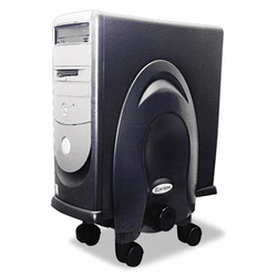 KTKCS270B Deluxe Mobile CPU Stand, 12w x 12d x 18h, Black By KANTEK INC.