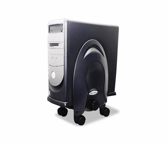 KTKCS270B Deluxe Mobile CPU Stand, 12w x 12d x 18h, Black By KANTEK INC.