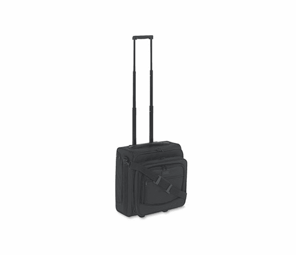KTKLGCC215 Dual-Side Rolling Computer/Overnight Case, Nylon, 16 x 10 x 15, Black By KANTEK INC.