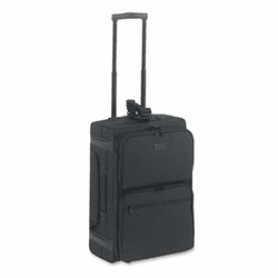 KTKLGCC222 Rolling Dual-Side Laptop/Overnight Case, Nylon, 16 x 9 x 22, Black By KANTEK INC.