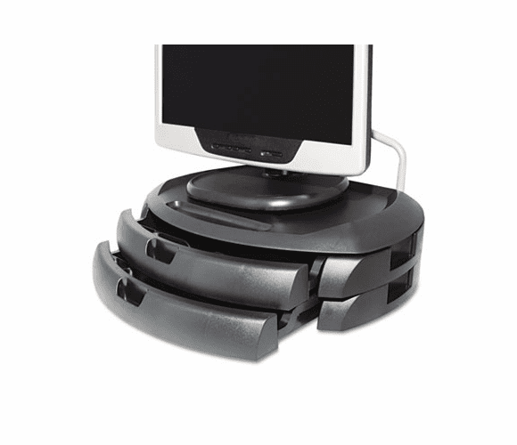 KTKMS200B LCD Monitor Stand with 2 Drawers, 18 x 12 1/2 x 5, Black By KANTEK INC.