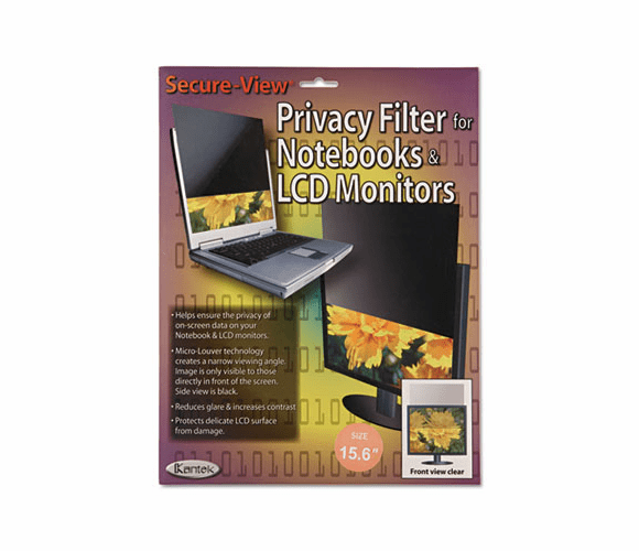 KTKSVL156W Secure View Notebook/LCD Monitor Privacy Filter For 15.6" Widescreen By KANTEK INC.