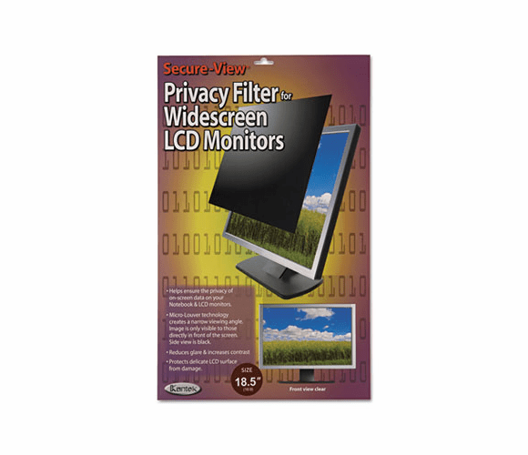 KTKSVL185W Secure View Notebook/LCD Monitor Privacy Filter For 18.5" Widescreen By KANTEK INC.