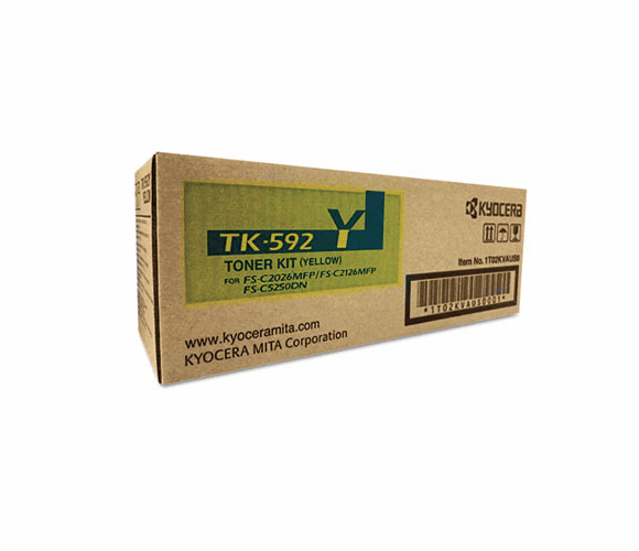 KYOTK592Y TK592Y Toner, 7,000 Page-Yield, Yellow By MITA