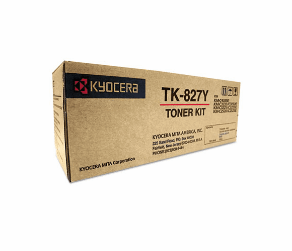 KYOTK827Y TK827Y Toner, 7,000 Page-Yield, Yellow By MITA