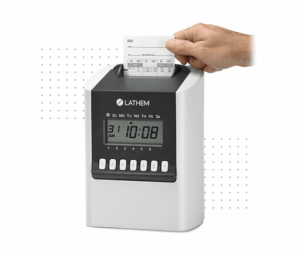 Lathem 700E Calculating Electronic Time Clock