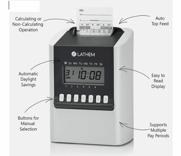 Lathem 7600E Time Clock