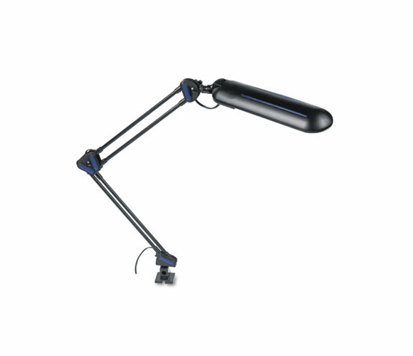 LEDL359BK Adjustable Fluorescent Clamp-On Task Lamp, 28 Inch Arm Reach, Black By LEDU CORP.