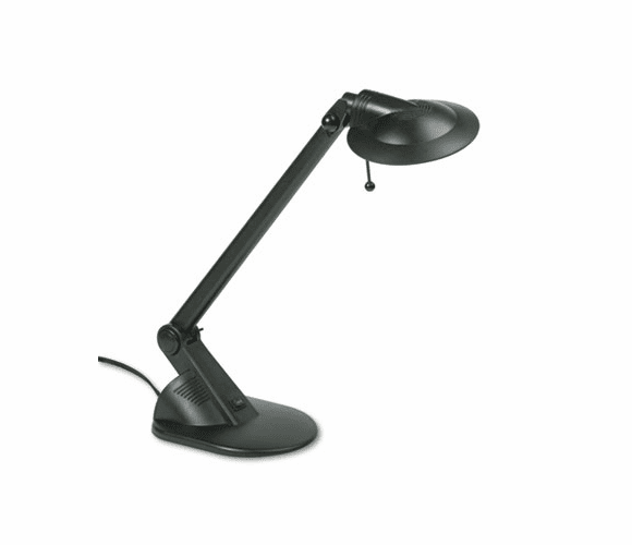 LEDL367MB Adjustable Arm 50W Halogen Desk Lamp, Contemporary Shade, Angled Base, 18" Reach By LEDU CORP.