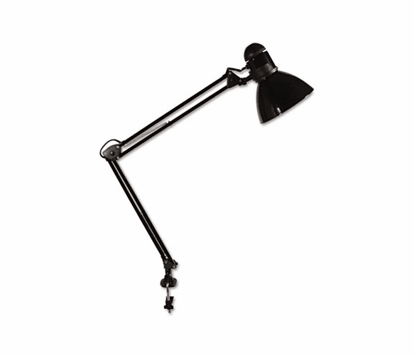 LEDL502BK Opti Series Swing Arm Incandescent Lamp, 30 Inches Reach, Black By LEDU CORP.