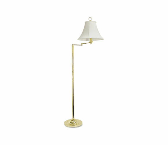 LEDL579BR Brass Swing Arm Incandescent Floor Lamp, 58 Inches High By LEDU CORP.