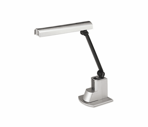 LEDL9008 Fluorescent Desk Lamp, Electronic Ballast, Folding Shade, 15-1/2 Inch, Silver By LEDU CORP.