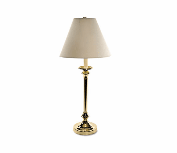 LEDL9081 Incandescent Candlestick Lamp, Brass-Plated Base, Mushroom Shade, 27 Inches High By LEDU CORP.