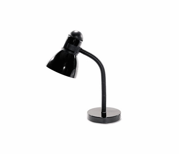 LEDL9090 Advanced Style Incandescent Gooseneck Desk Lamp, Black, 16 Inches High By LEDU CORP.