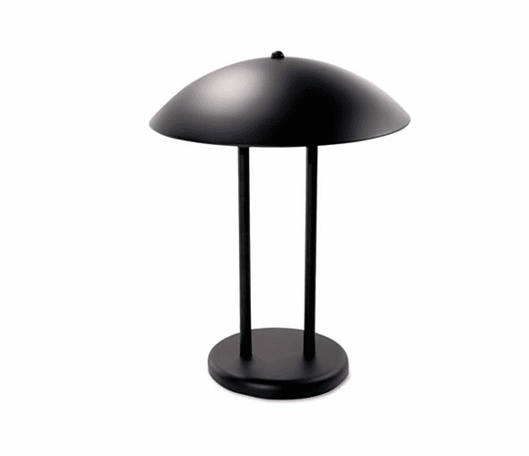 LEDL9110 Two-Pole Dome Incandescent Desk/Table Lamp, Matte Black, 16-1/4 Inches High By LEDU CORP.