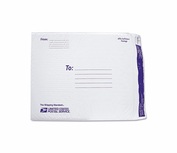 LEP8124125 USPS White Poly Bubble Mailer, #7, White, 25/Pack By LEPAGE'S 2000 INC.