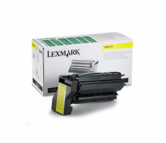 LEX10B042Y 10B042Y High-Yield Toner, 15000 Page-Yield, Yellow By LEXMARK INT'L, INC.