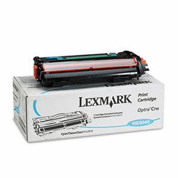 LEX10E0040 10E0040 Toner, 10000 Page-Yield, Cyan By LEXMARK INT'L, INC.