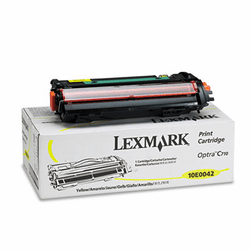 LEX10E0042 10E0042 Toner, 10000 Page-Yield, Yellow By LEXMARK INT