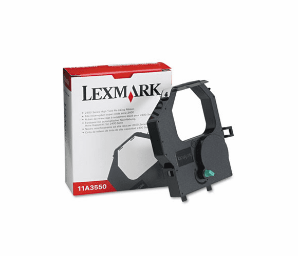 LEX11A3550 11A3550 Ribbon, Black By LEXMARK INT'L, INC.