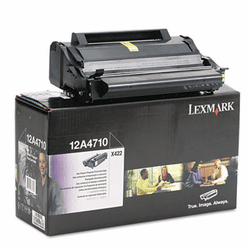 LEX12A4710 12A4710 Toner, 6000 Page-Yield, Black By LEXMARK INT'L, INC.