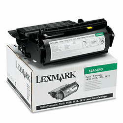 LEX12A5840 12A5840 Toner, 10000 Page-Yield, Black By LEXMARK INT'L, INC.