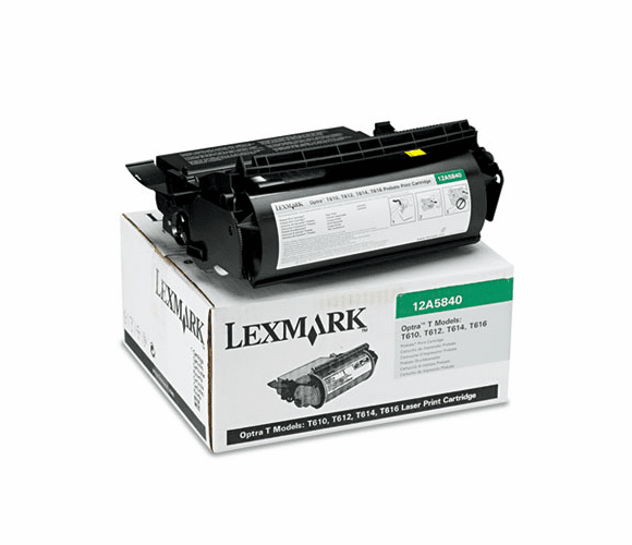 LEX12A5840 12A5840 Toner, 10000 Page-Yield, Black By LEXMARK INT'L, INC.