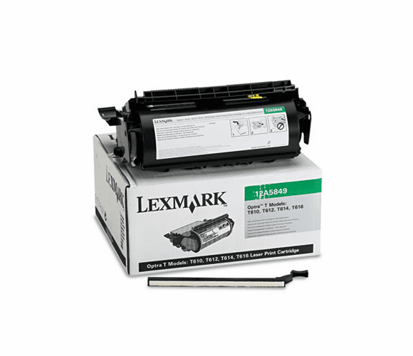 LEX12A5849 12A5849 High-Yield Toner for Labels, 25000 Page-Yield, Black By LEXMARK INT'L, INC.