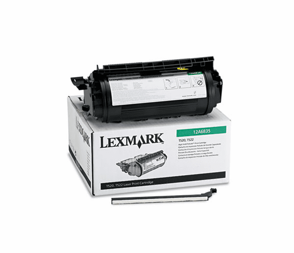 LEX12A6835 12A6835 High-Yield Toner, 20000 Page-Yield, Black By LEXMARK INT'L, INC.