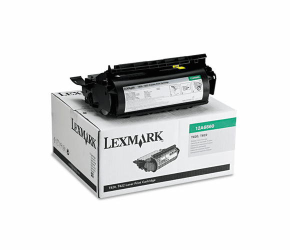 LEX12A6860 12A6860 Toner, 10000 Page-Yield, Black By LEXMARK INT'L, INC.