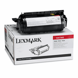 LEX12A7362 12A7362 High-Yield Toner, 21000 Page-Yield, Black By LEXMARK INT'L, INC.