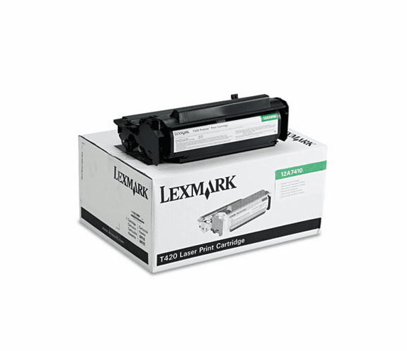 LEX12A7410 12A7410 Toner, 5000 Page-Yield, Black By LEXMARK INT'L, INC.