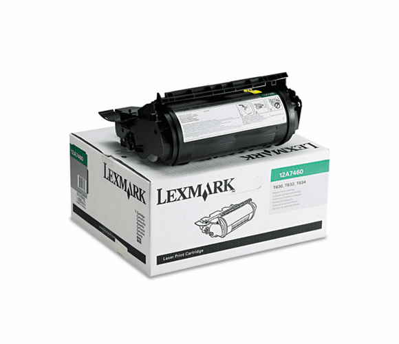 LEX12A7460 12A7460 Toner, 5000 Page-Yield, Black By LEXMARK INT'L, INC.