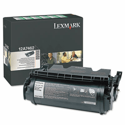 LEX12A7462 12A7462 High-Yield Toner, 21000 Page-Yield, Black By LEXMARK INT