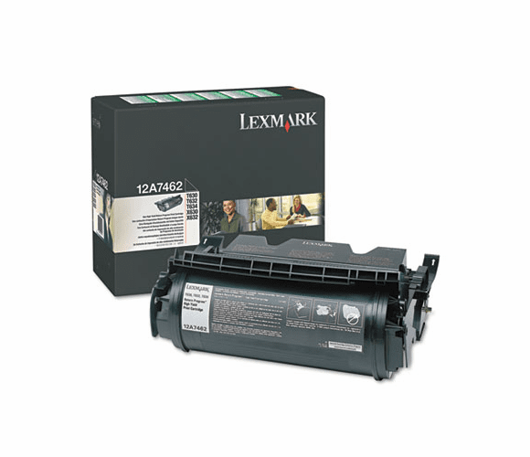 LEX12A7462 12A7462 High-Yield Toner, 21000 Page-Yield, Black By LEXMARK INT'L, INC.