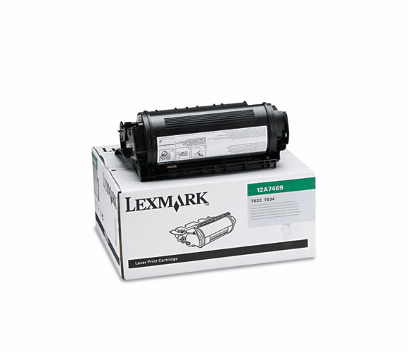 LEX12A7469 12A7469 Extra High-Yield Toner, 32000 Page-Yield, Black By LEXMARK INT'L, INC.