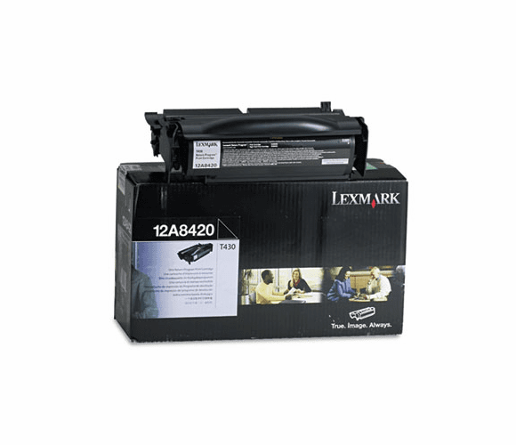 LEX12A8420 12A8420 Toner, 6000 Page-Yield, Black By LEXMARK INT'L, INC.